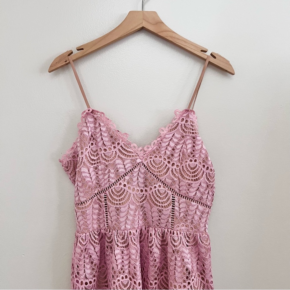 Current Air Affair Pink Lace Dress - Picture 5 of 16